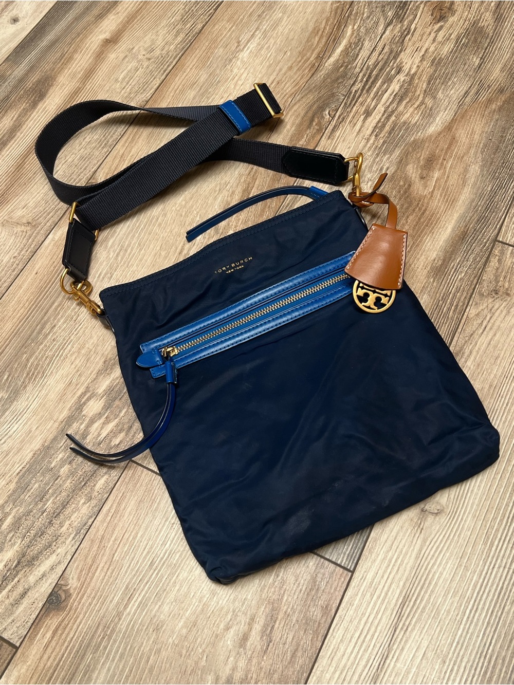 Tory Burch Nylon Crossbody Bag with Contrast Trim